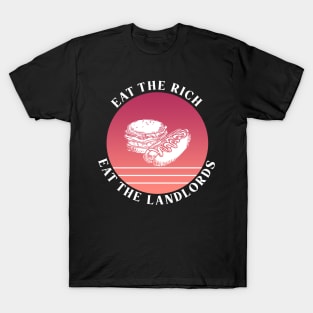 Eat The Rich Retro Cook Out Art Retro Red Summer T-Shirt